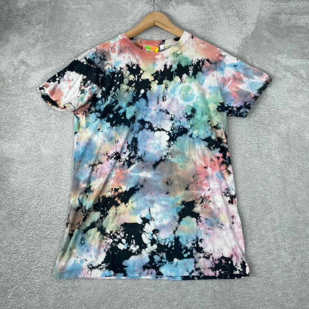 Big Bud Press Shirt Womens Small Multicolor Tie Dye Sun Made in USA Streetwear
